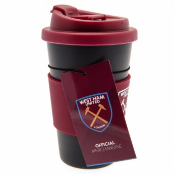 West Ham United cestovný hrnček Silicone Grip Travel Mug