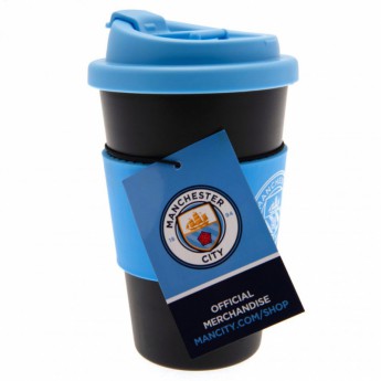 Manchester City cestovný hrnček Silicone Grip Travel Mug
