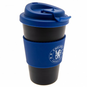 FC Chelsea cestovný hrnček Silicone Grip Travel Mug