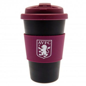 Aston Villa cestovný hrnček Silicone Grip Travel Mug