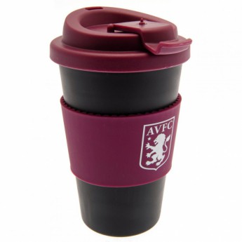 Aston Villa cestovný hrnček Silicone Grip Travel Mug