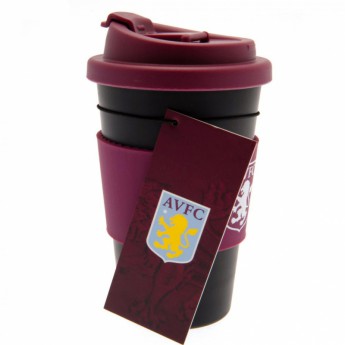 Aston Villa cestovný hrnček Silicone Grip Travel Mug