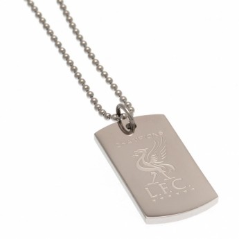 FC Liverpool retiazka na krk s psou známkou Champions Of Europe Engraved Dog Tag & Chain