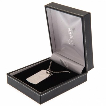 FC Liverpool retiazka na krk s psou známkou Champions Of Europe Engraved Dog Tag & Chain