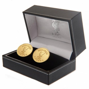 FC Liverpool manžetové gombíky Champions Of Europe Gold Plated Cufflinks
