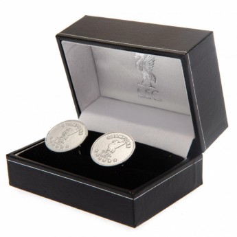 FC Liverpool manžetové gombíky Champions Of Europe Silver Plated Cufflinks
