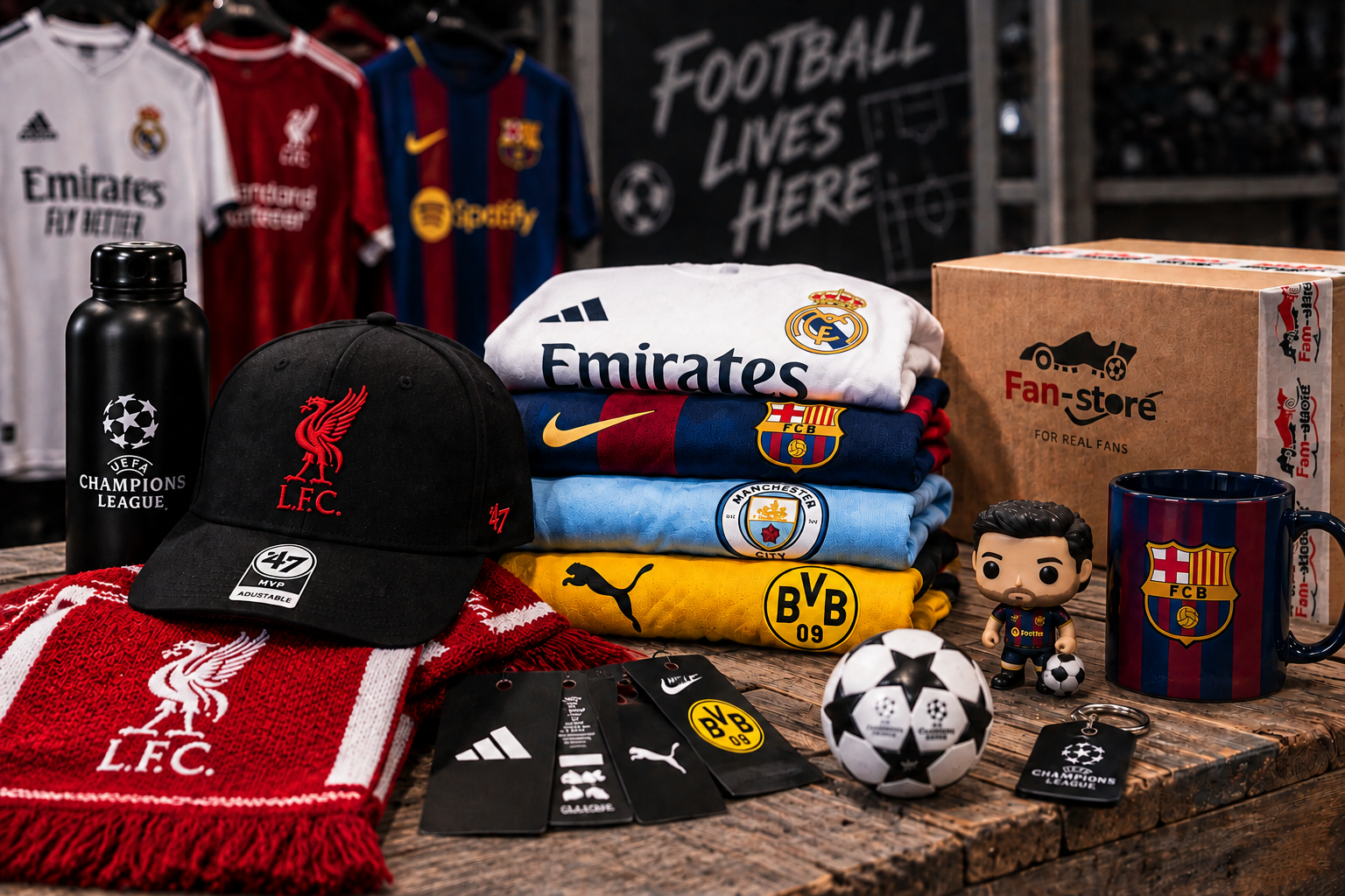 Originálne futbalové fanúšikovské produkty
