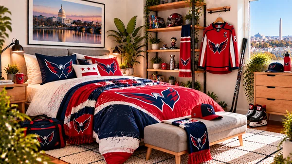 Inšpirácia pre fanúšikovskú izbu Washington Capitals