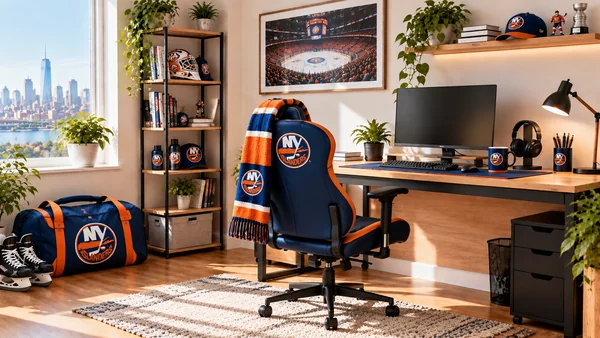 Inšpirácia pre fanúšikovský pracovný kútik New York Islanders