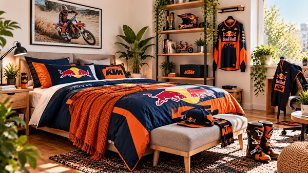 Inšpirácia pre fanúšikovskú izbu Red Bull KTM