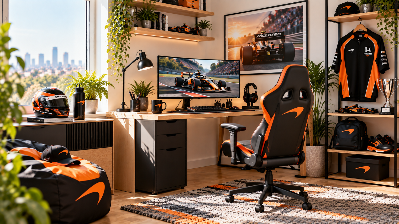 Inšpirácia pre fanúšikovský pracovný kútik McLaren Honda
