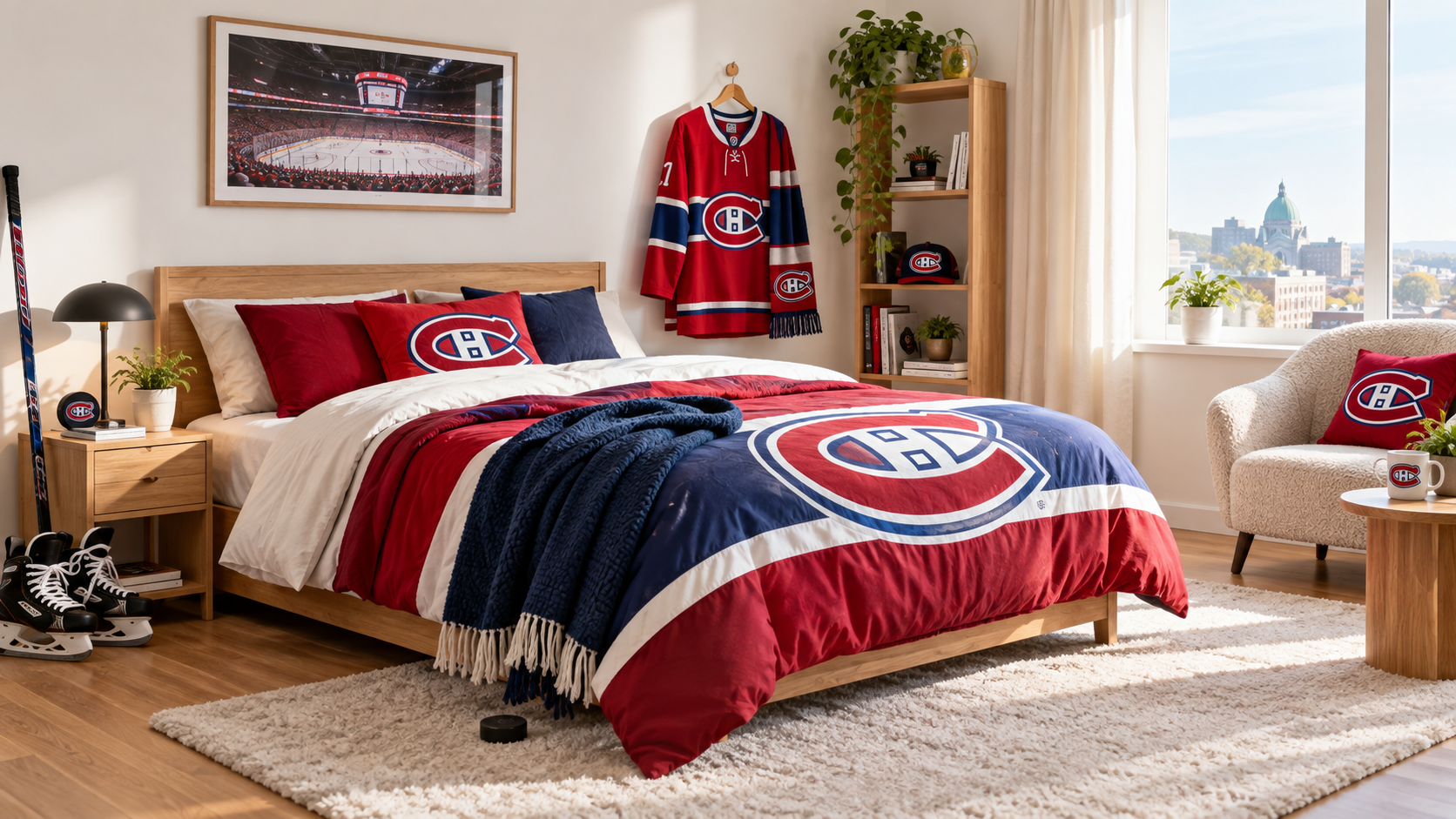 Inšpirácia pre fanúšikovskú izbu Montreal Canadiens