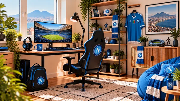 Inšpirácia pre fanúšikovský pracovný kútik SSC Napoli