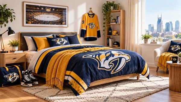 Inšpirácia pre fanúšikovskú izbu Nashville Predators