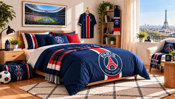 Inšpirácia pre fanúšikovskú izbu Paris Saint-Germain