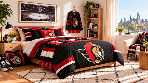 Inšpirácia pre fanúšikovskú izbu Ottawa Senators