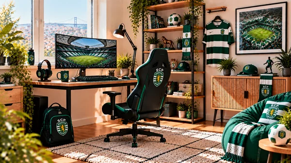 Inšpirácia pre fanúšikovský pracovný kútik Sporting CP