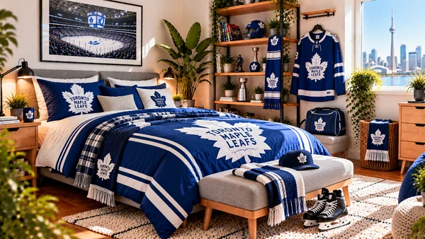 Inšpirácia pre fanúšikovskú izbu Toronto Maple Leafs