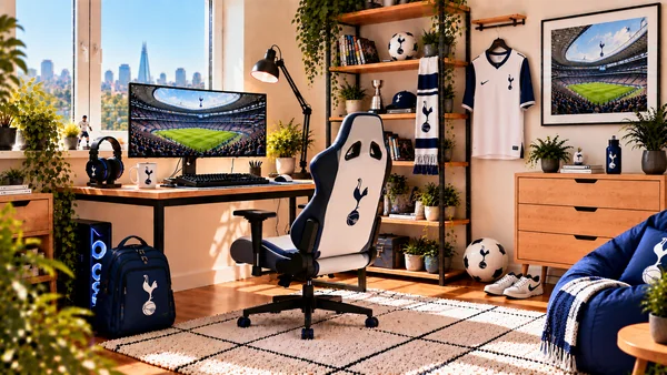 Inšpirácia pre fanúšikovský pracovný kútik Tottenham Hotspur