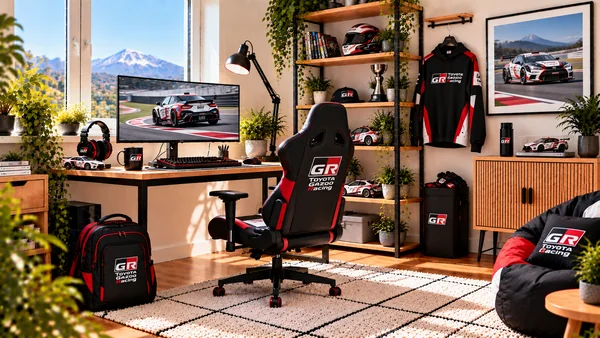 Inšpirácia pre fanúšikovský pracovný kútik Toyota Gazoo Racing