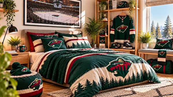 Inšpirácia pre fanúšikovskú izbu Minnesota Wild