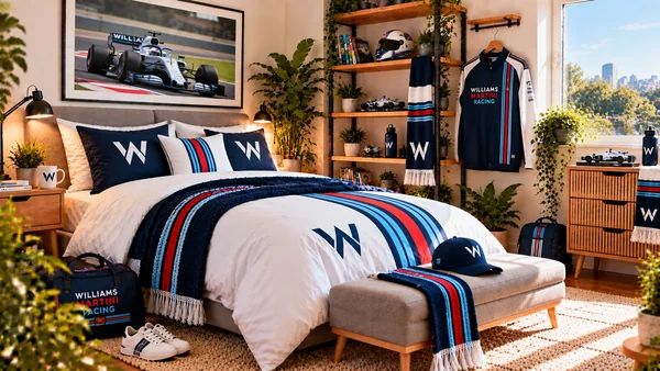 Inšpirácia pre fanúšikovskú izbu Williams Martini Racing